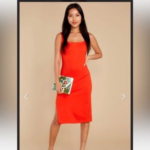 Red Dress Boutique Complete Makeover Red Midi Dress